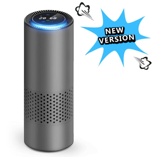 GIAHOL Air Purifier with HEPA Filter Fresh Air Anion Car Air Purifier Infrared Sensor Air Cleaner best for Car Home Office Gray - 2bazar4