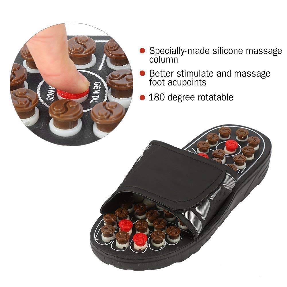 Foot Massage Slippers Acupuncture Therapy Massager Shoes For Foot Acupoint Activating Reflexology Feet Care Massageador Sandal - 2bazar4