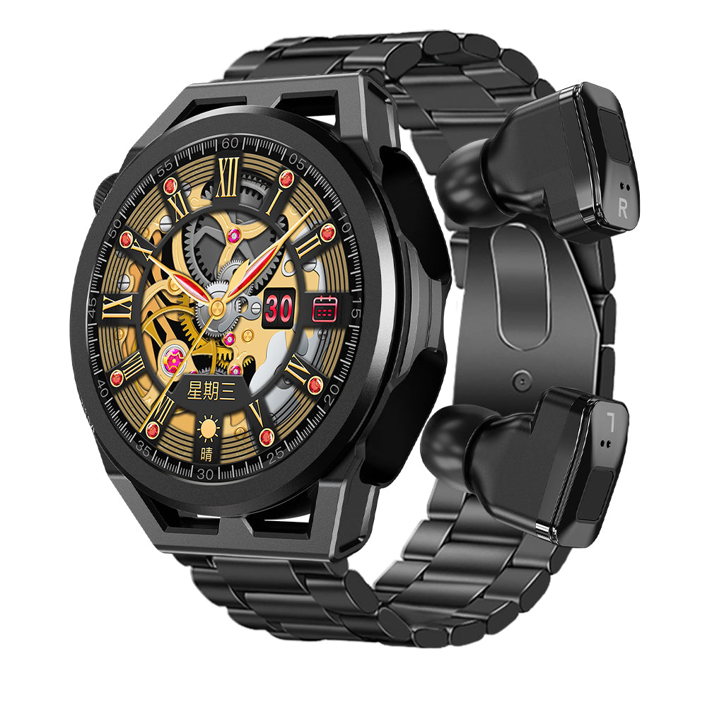 N18 smart watch TWS two in one Bluetooth local playback NFC heart rate and blood pressure health monitoring - 2bazar4