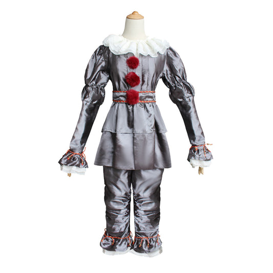 Halloween Clown Costume Luxury Pennywise Adult Size Cosplay Party Props Popular Movie Costumes Dress Up Accessories