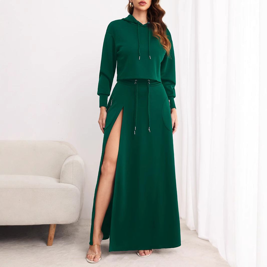 Women's Streetwear Two-Piece Top & Trousers Set