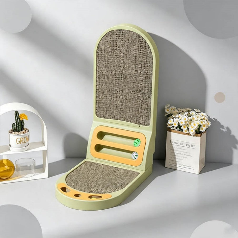 L-Shaped Cat Scratcher Board - Thickened Scratching Pad & Lounge Bed