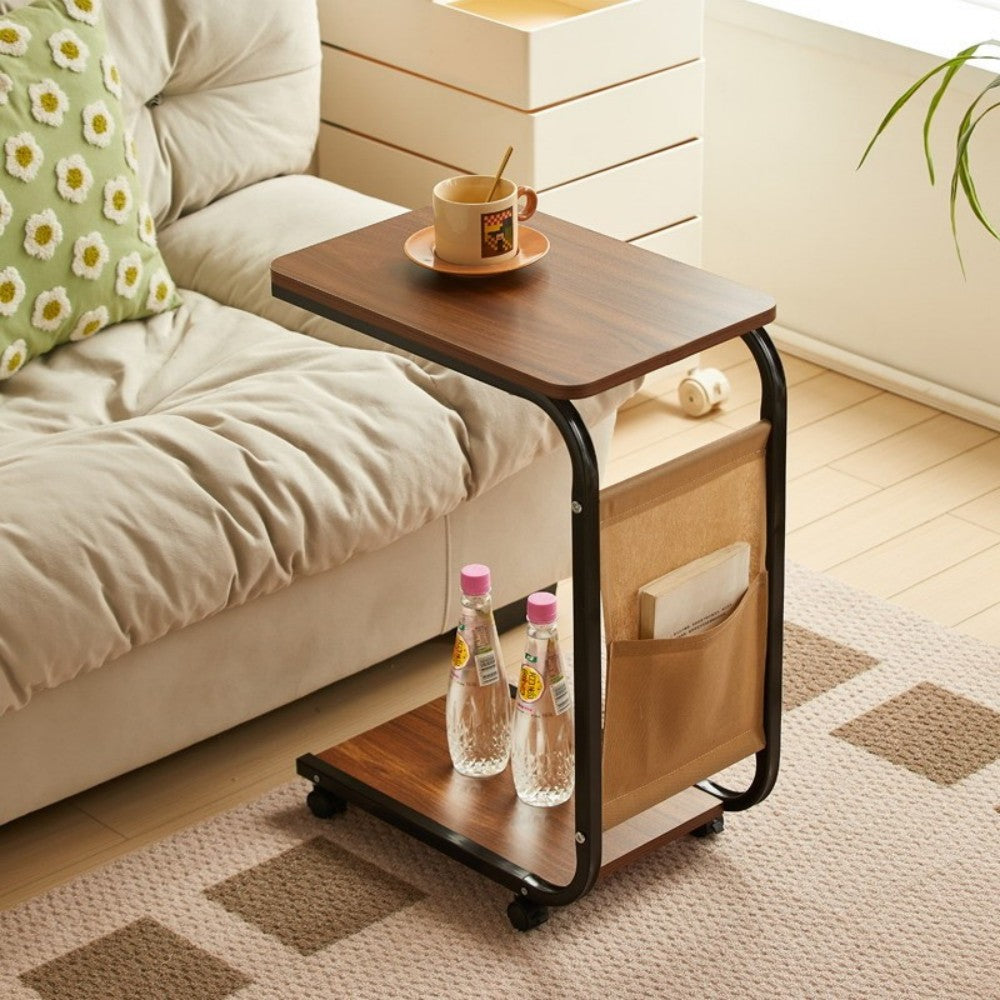 Side Table C Shaped for Sofa Coffee End Tables for Living Room Bedside Tables UK