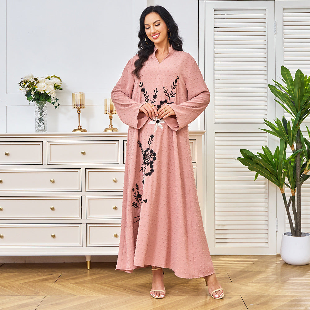 Embroidered loose women's dress