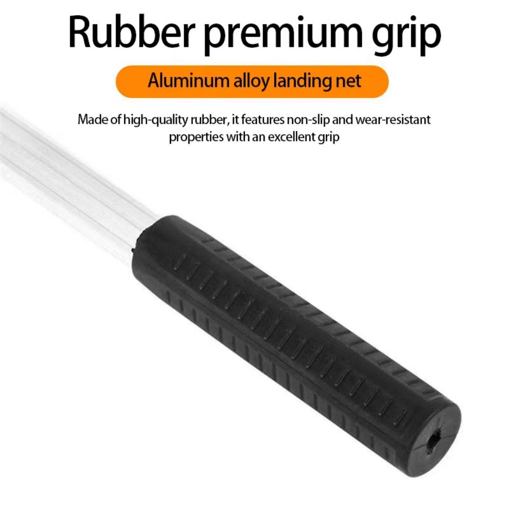 Foldable Landing Net Aluminum Alloy Frame Fishing Replacement Triangular Fishing For Easy Catches Portable Net Corrosions Resistant For Outdoor Activity