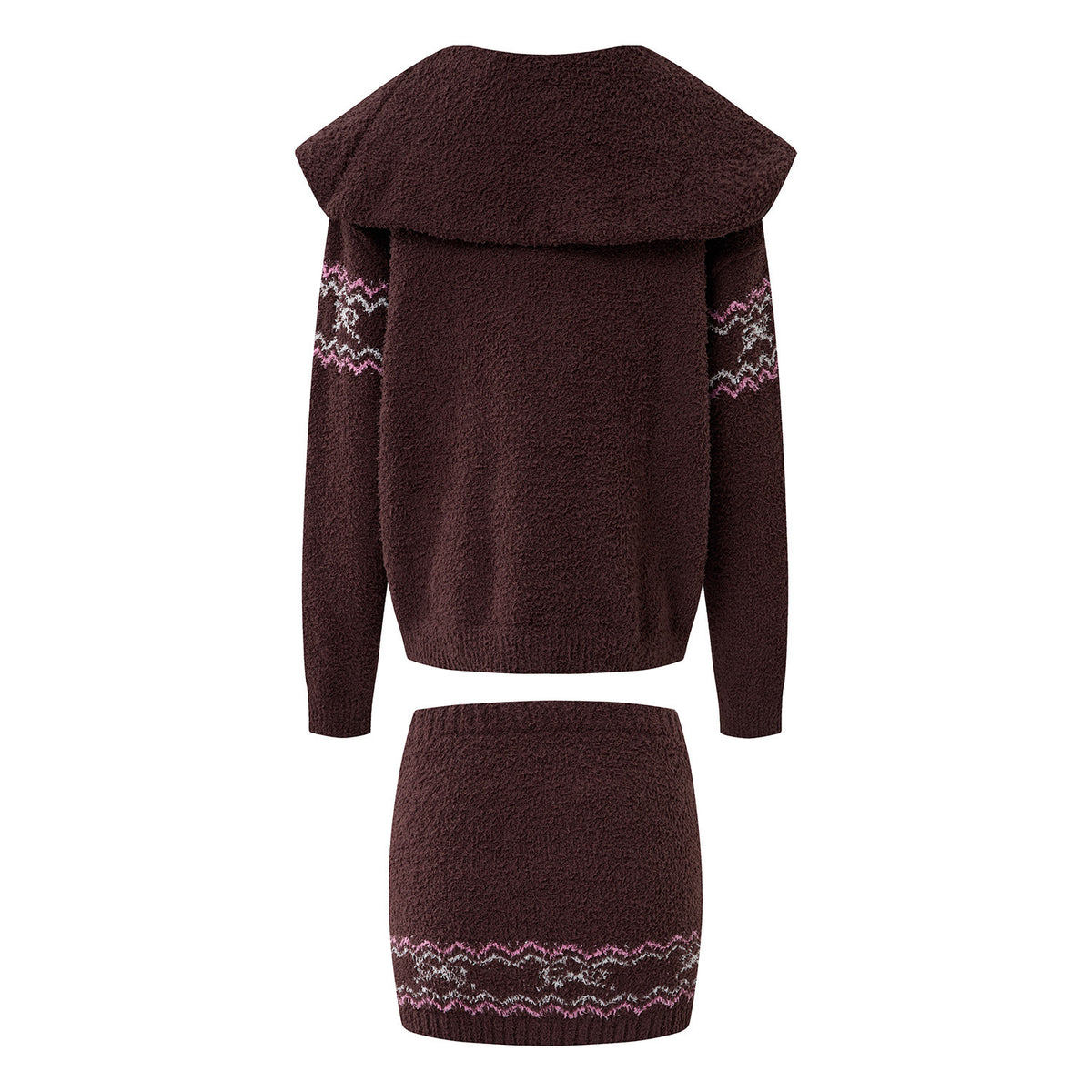 Women's Fair Isle Sweater & Mini Skirt Co-ord Set