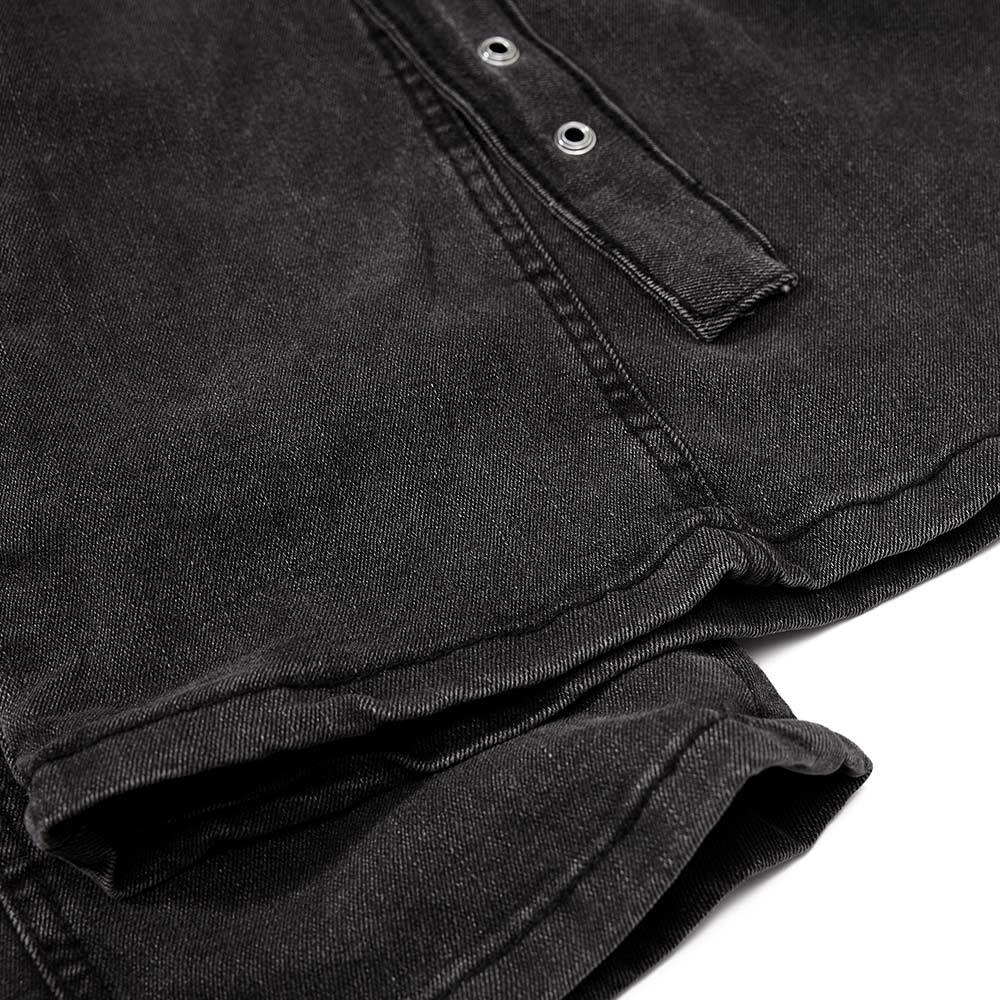 Ribbon denim bell bottom pants