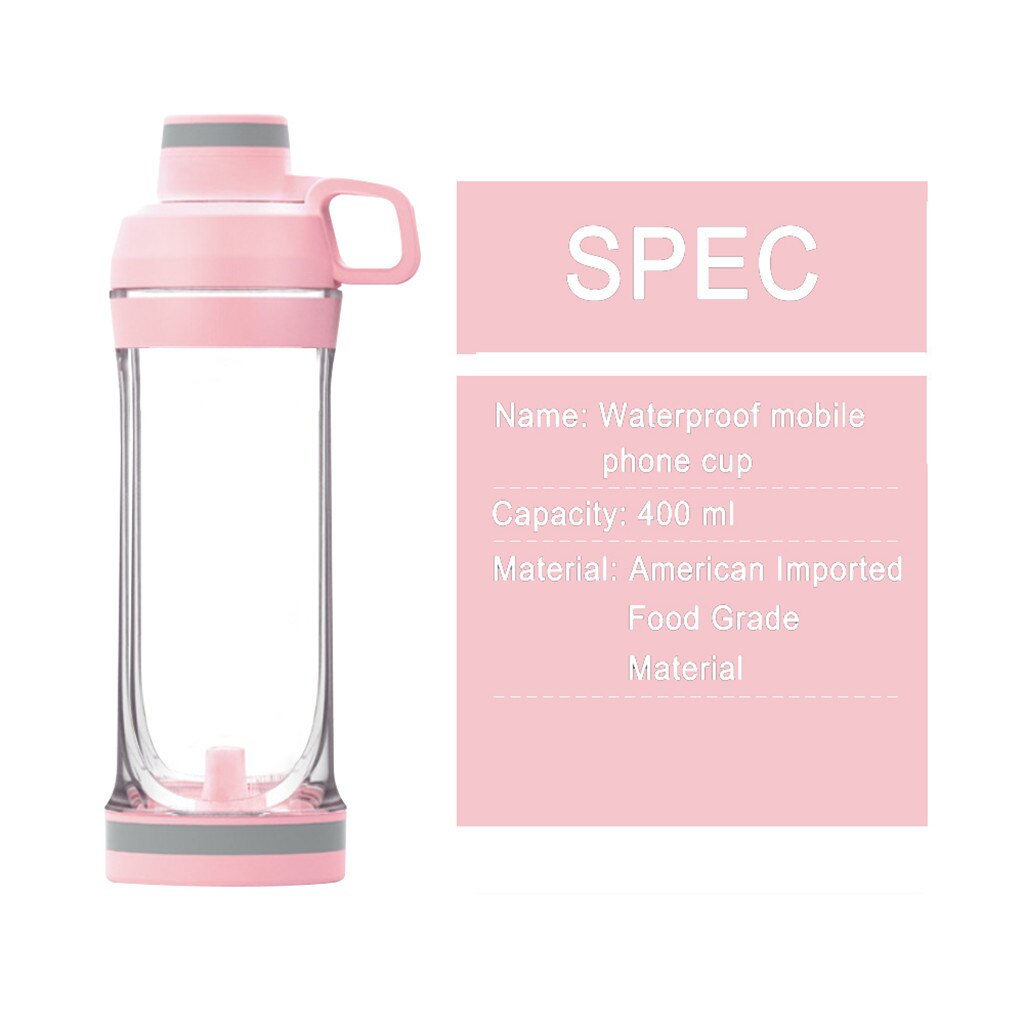 Plastic Water Cup Black Technology Portable Small Cell Phone Hidden Cup 400ml Portable small mobile phone hidden cup A1 - 2bazar4