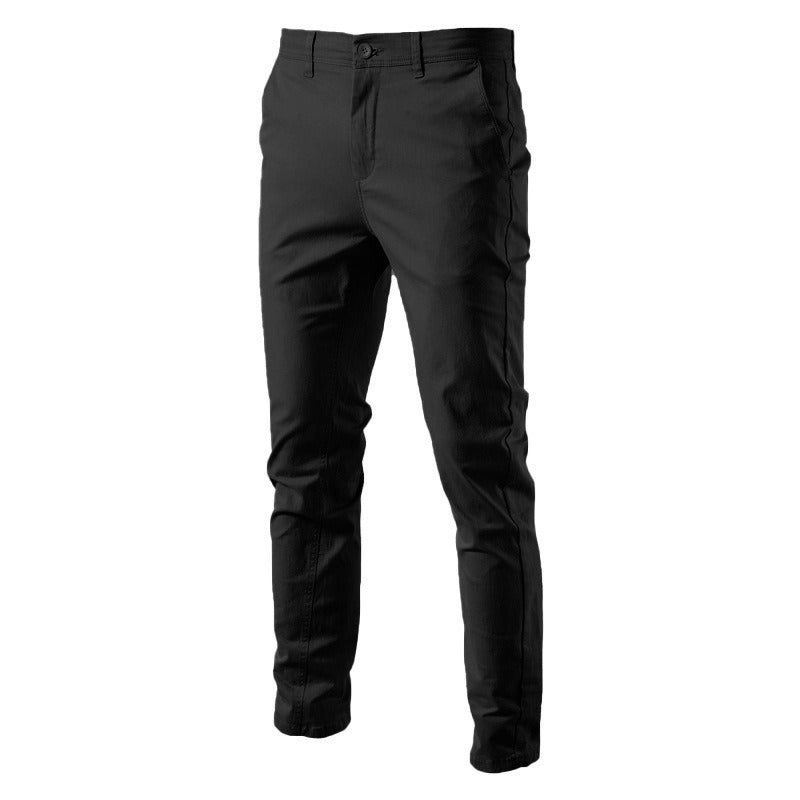 Autumn New Men's Casual Pants Breathable Men's Wear Japanese Youth Business Versatile Thickened Cotton Pants - 2bazar4