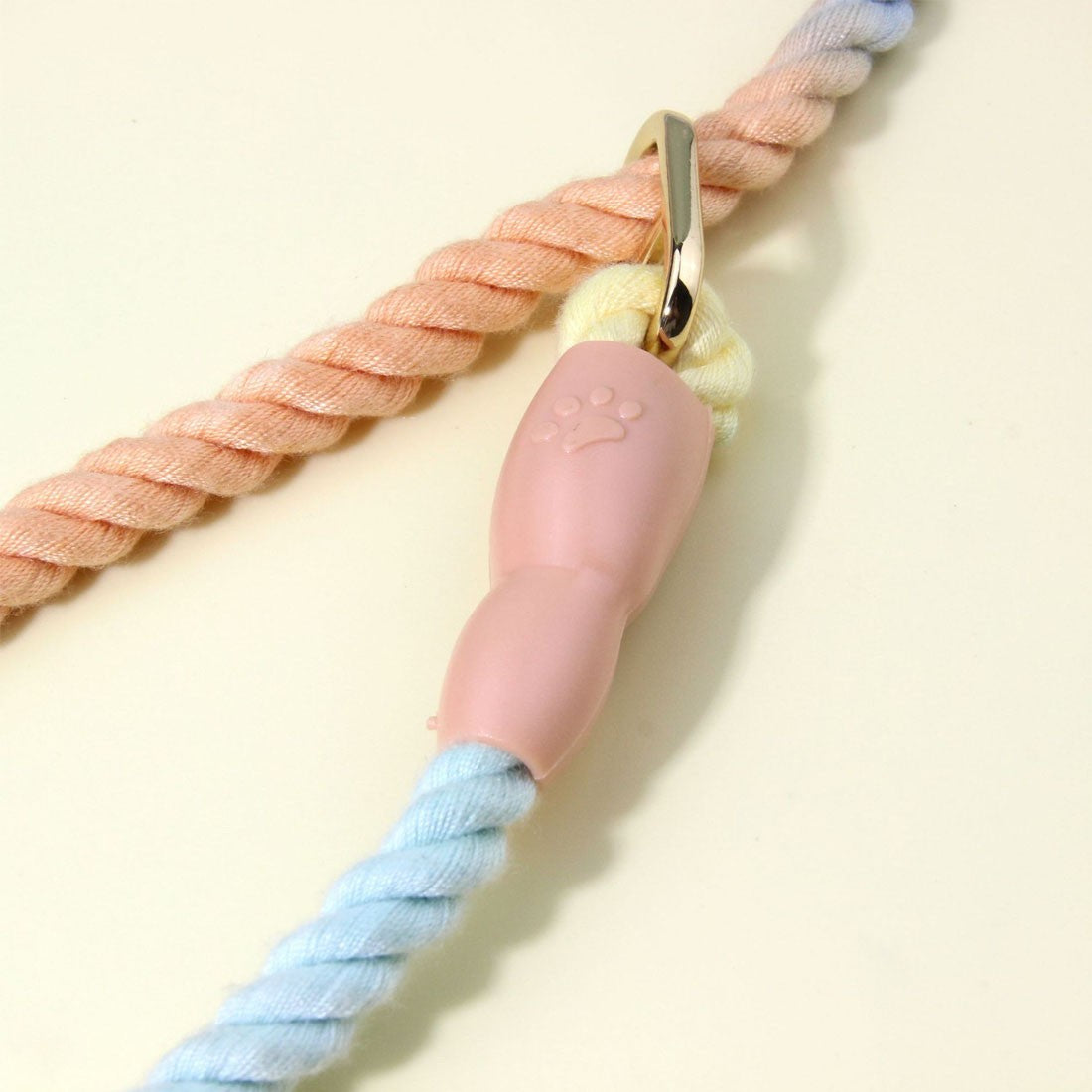 1Pc 150cm Gradient Colors Durable Handmade Braided Rope Training Leash For Dogs
