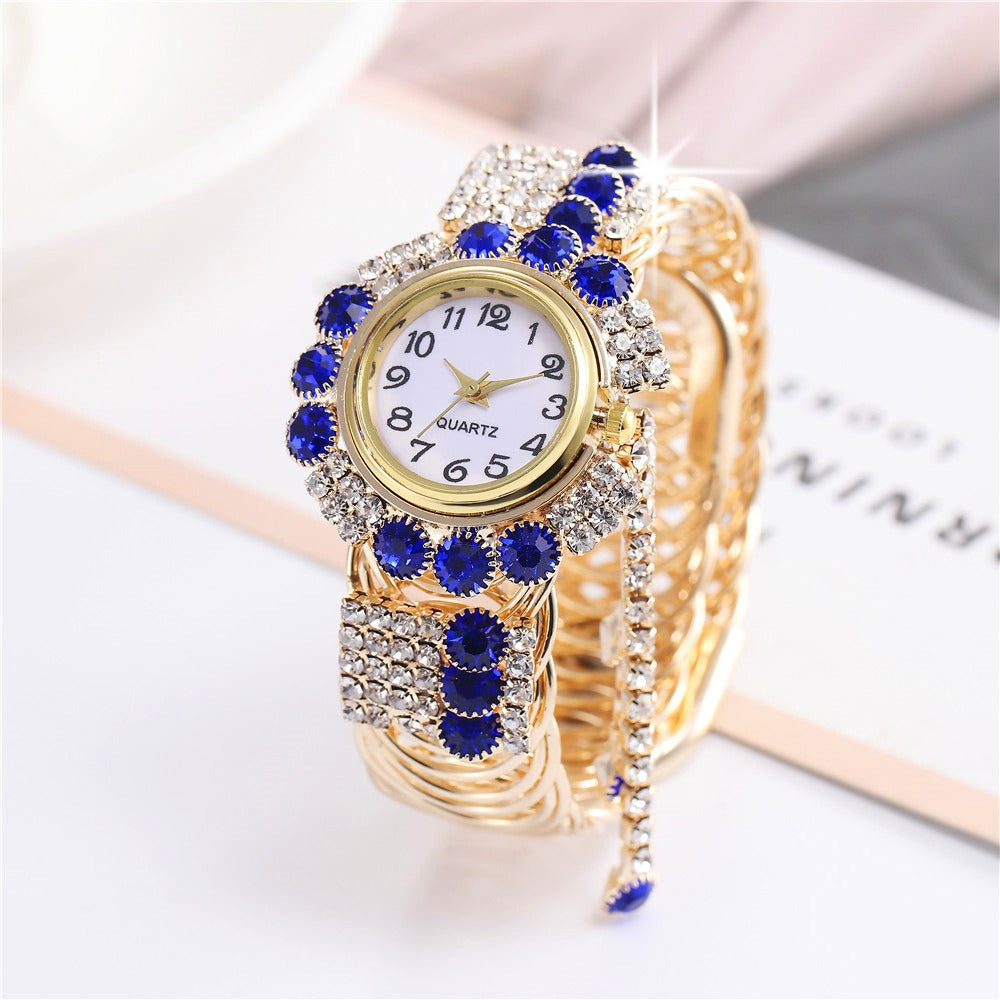 New Fashion Women's Full Diamond Alloy Fashion Watch Creative Tassel QFull Diamond Alloy Fashion Watch Creative Tassel Quartz Bracelet Watch Women'The total length of the watch buckle is approximately 19cmWatch dial diameter: approximately 3.2cmWatch mirror diameter: approximately 0.9cmWatch strap width approxi