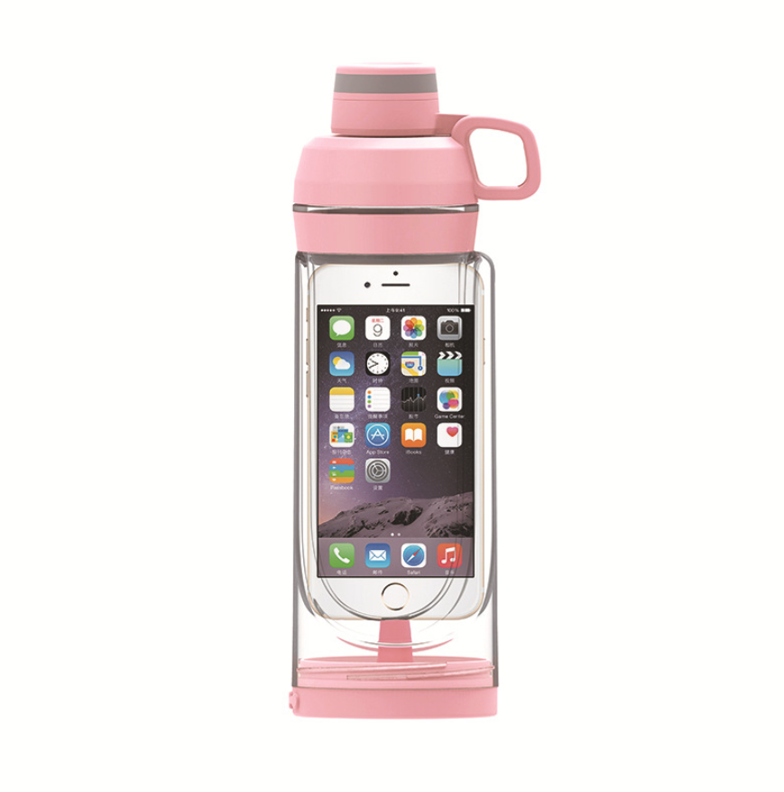 Plastic Water Cup Black Technology Portable Small Cell Phone Hidden Cup 400ml Portable small mobile phone hidden cup A1 - 2bazar4