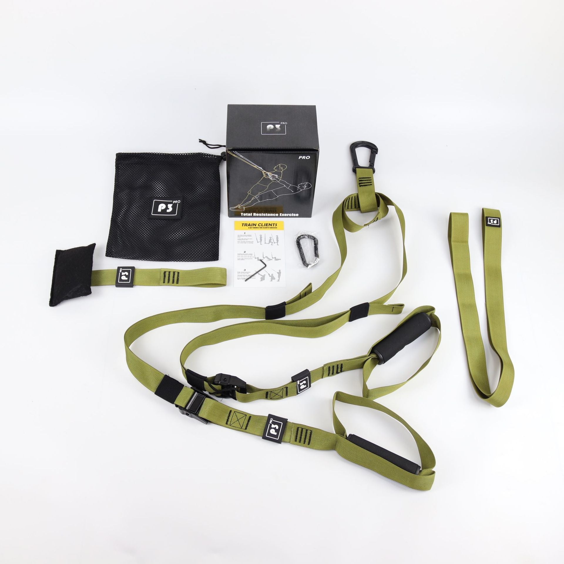 Suspension Training Strap - Adjustable, Wall Mount, Professional (TRX-style) eprolo