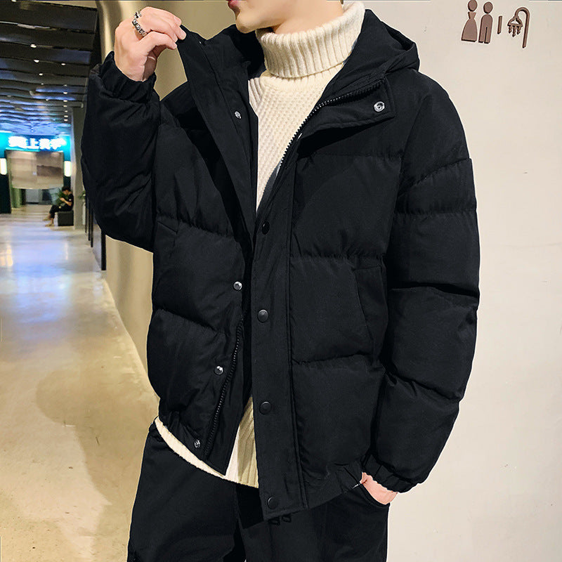 Men's Casual Thickened Hooded Quilted Long Sleeve Loose Cotton Puffer Jacket - product image 6