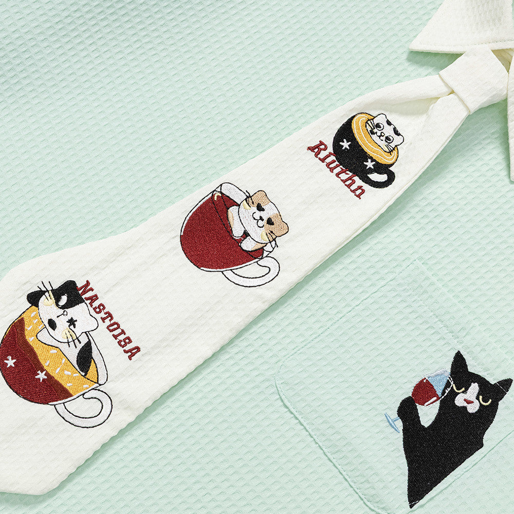 Embroidered Tie Short Sleeve - product image 4