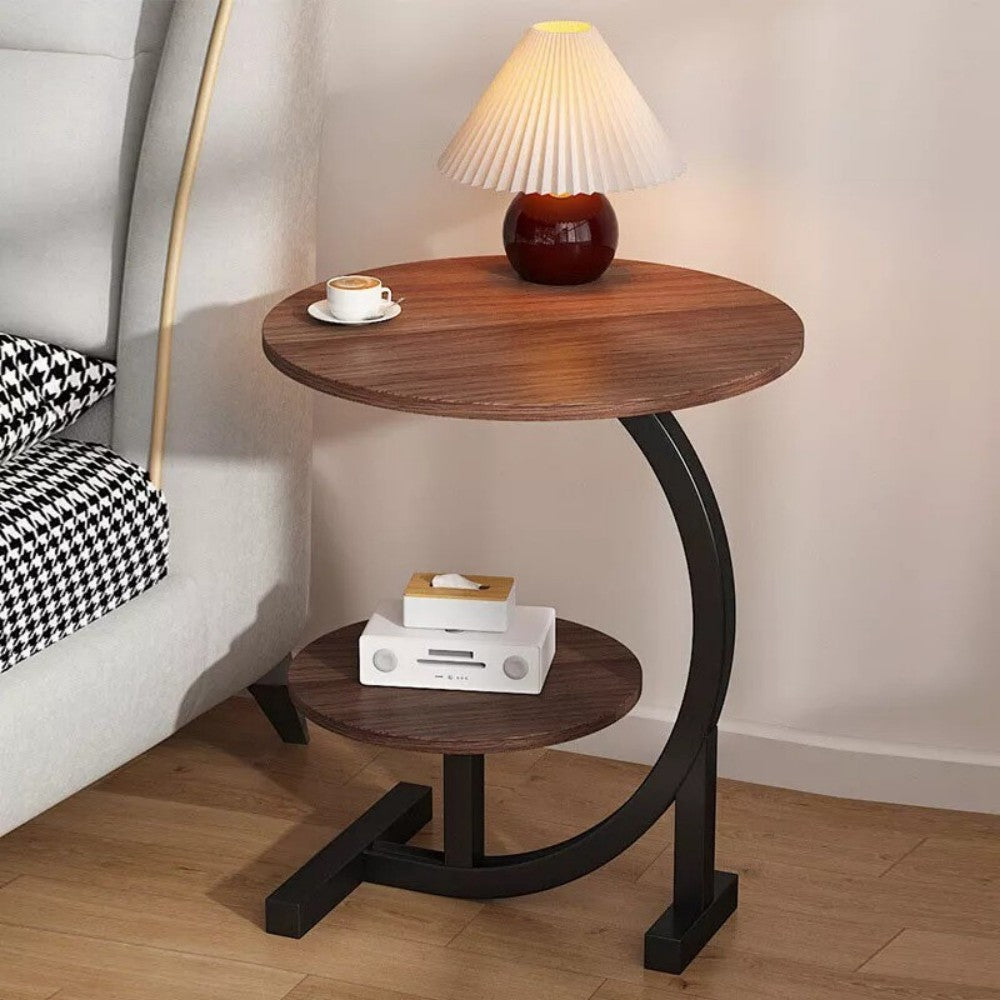 Side Table C Shaped for Sofa Coffee End Tables for Living Room Bedside Tables