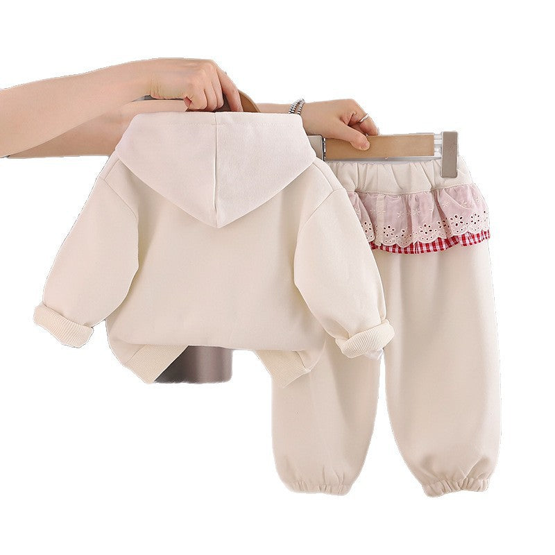 Girls Autumn Cartoon Long Sleeve Jacket 3 Piece Outfit Set - product image 5