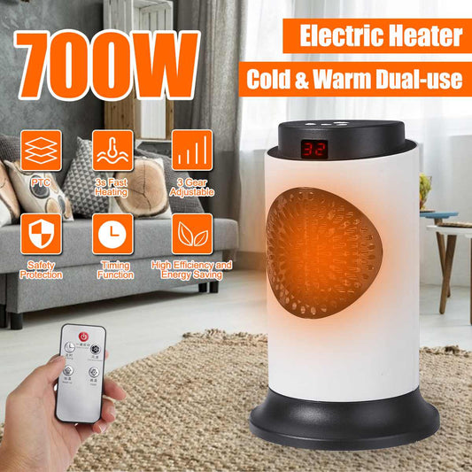 220V 50Hz 700W Power Electric Heater Ceramic Heating Electric Warmer Heater Room Heaters Warm Air Fan Heater - 2bazar4