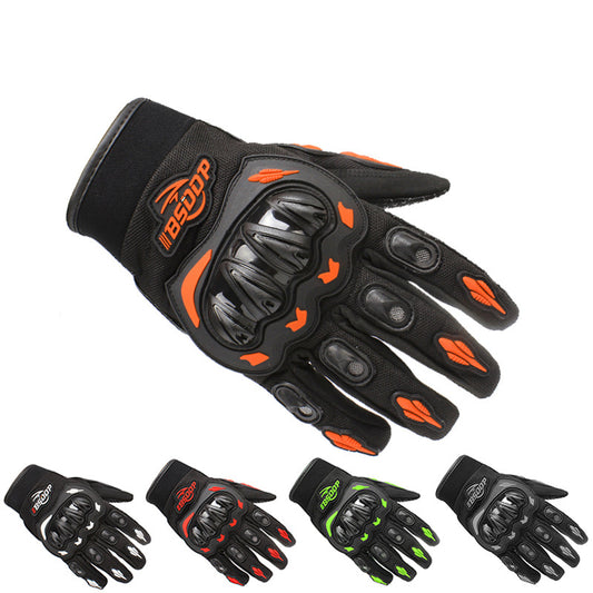 Motorcycle Riding Gloves, All Finger, Summer Breathable, Men's And WomElectric Vehicles, Anti Fall, Anti Slip, Touch ScreenProduct attributes:Material: High quality mesh fabricApplicable age group: adultApplicable gender: neutral/both genders