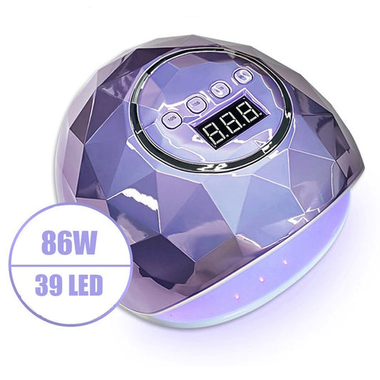 86W UV LED Lamp Nail Dryer For Nail Manicure With 39 PCS LEDs Fast Drying Nail Drying Lamp Curing Light - 2bazar4