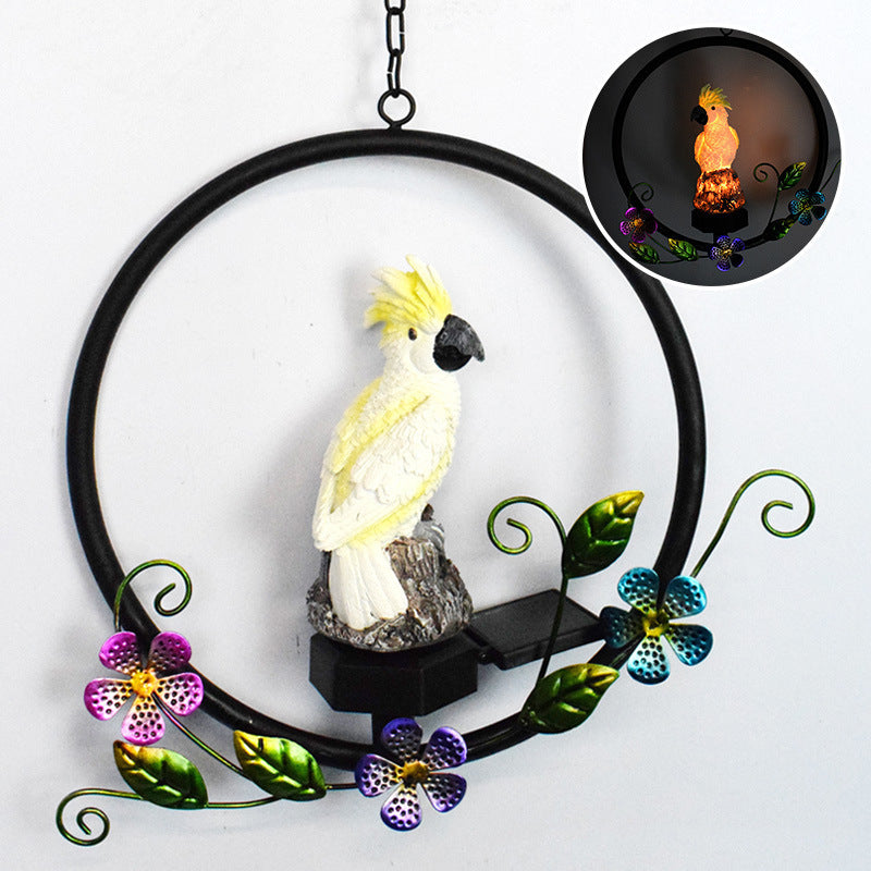 Owl Solar Garden Lights Resin Hanging Lights Garden Lawn Lights Outdoor Wind Chimes Landscape Lights Decorative Chandelier eprolo
