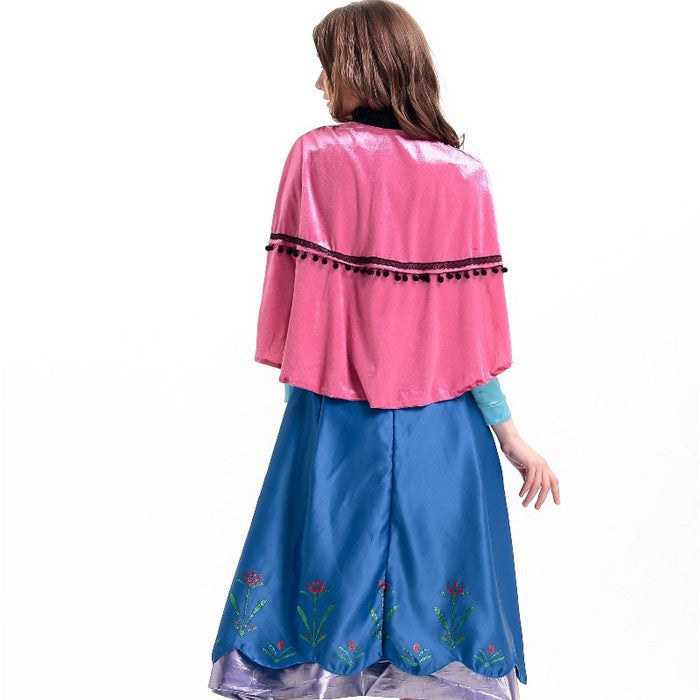 Halloween Frozen Anna Elsa Princess Adult Dress Costume Halloween Princess Clothing