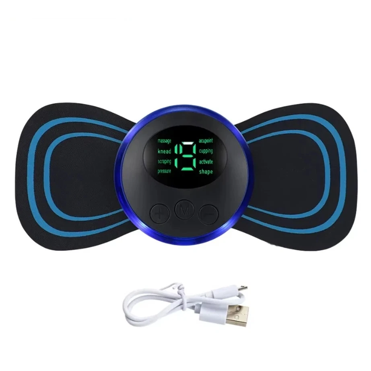 USB Electric Portable Shoulder and neck  Massager+  Foot Massager Pad Blood Circulation Pain Relax Massager Set (US Logistics For USPS/DHL/Fedex/UPS. No designated logistics accepted，TK/TMEU only For self-pickup）