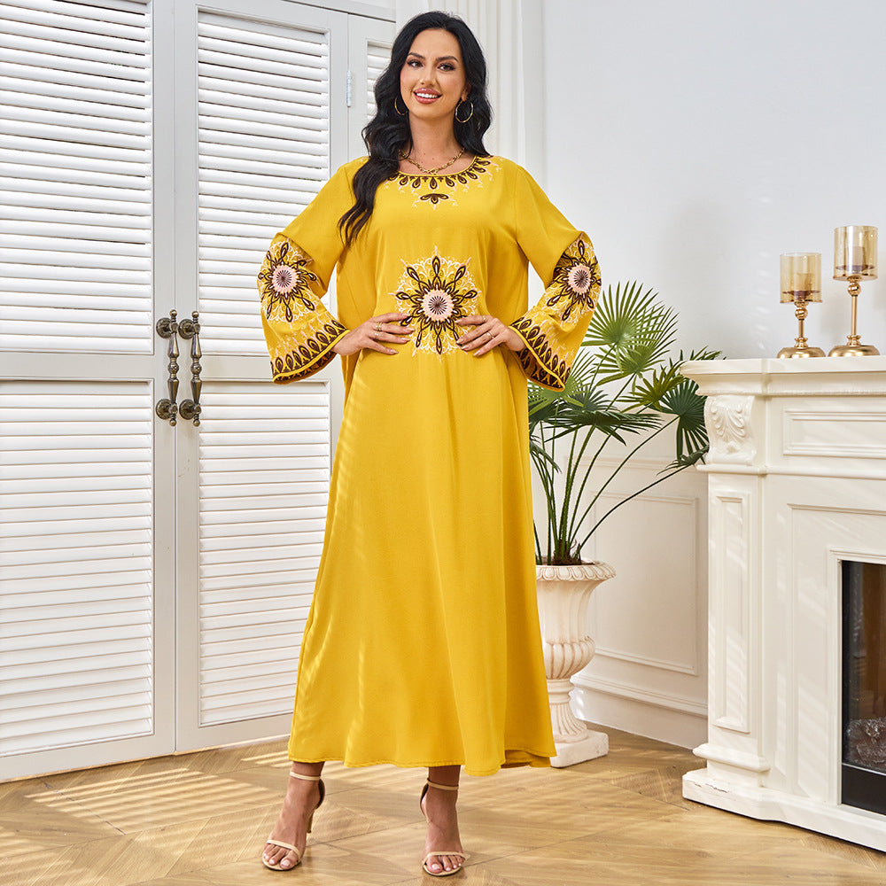 Ladies' embroidered dress