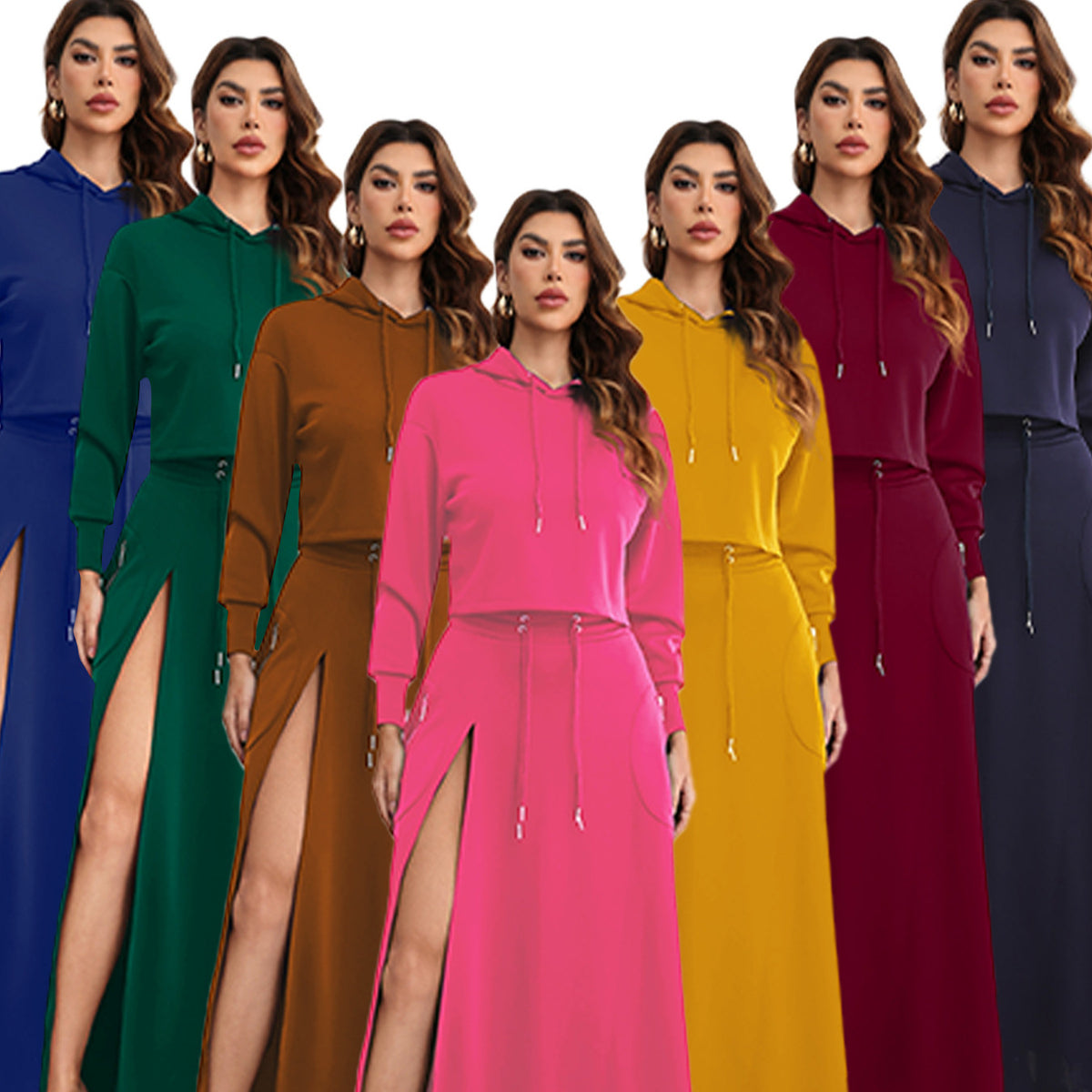 Women's Streetwear Two-Piece Top & Trousers Set