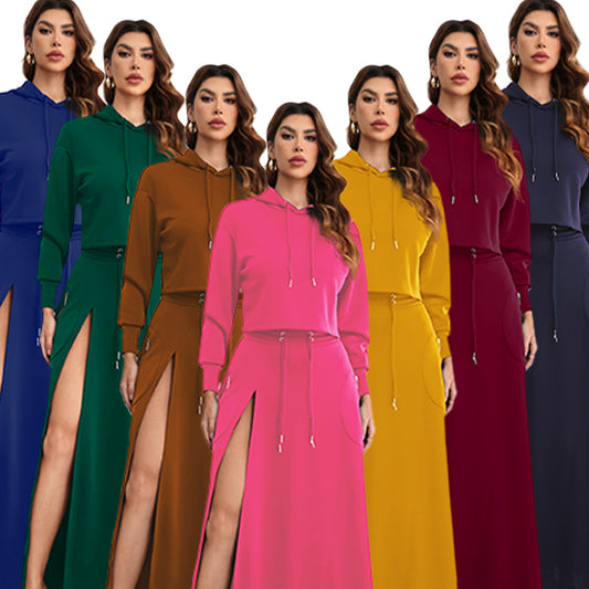 Women's Streetwear Two-Piece Top & Trousers Set