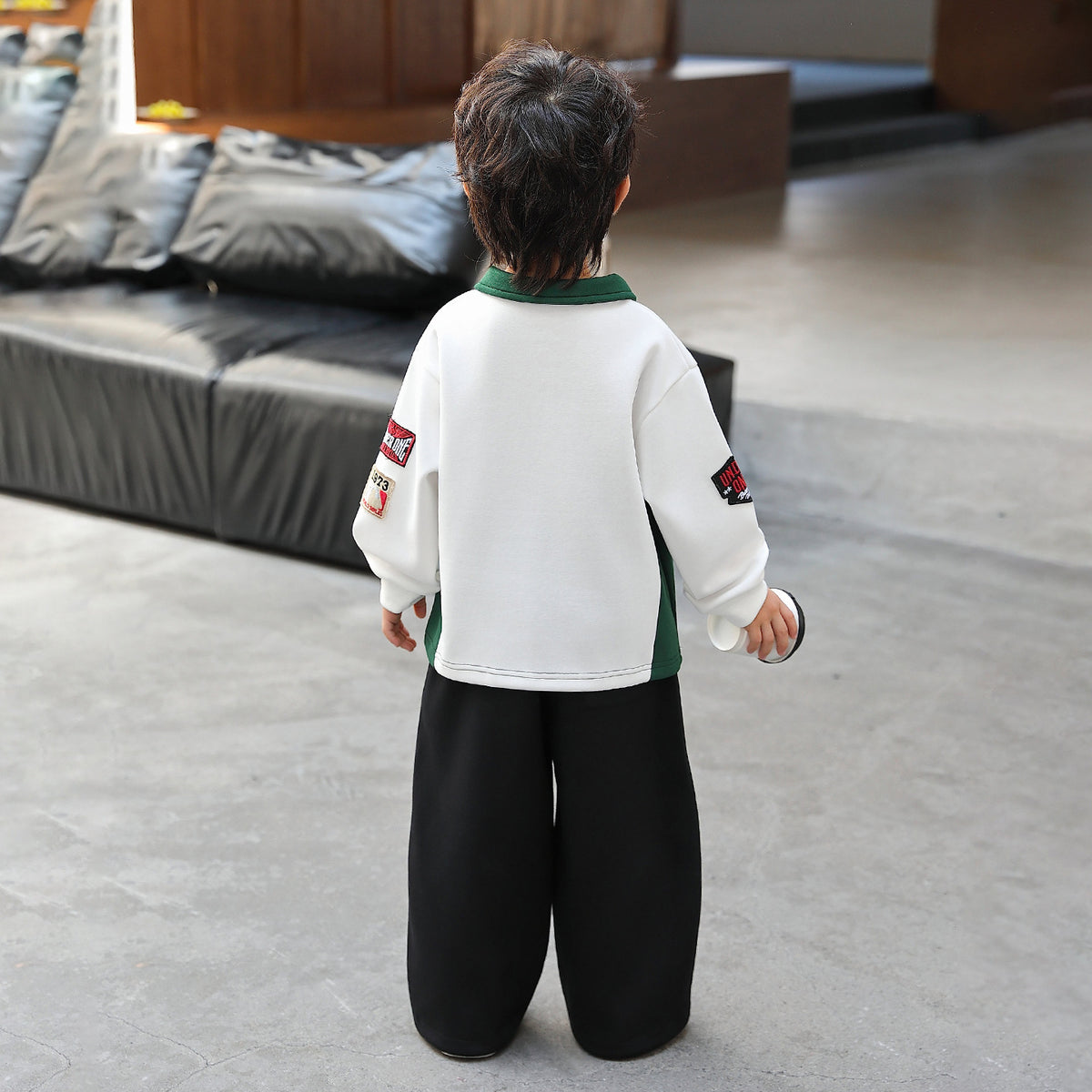 Boys Autumn Polo Sports Two-Piece Set