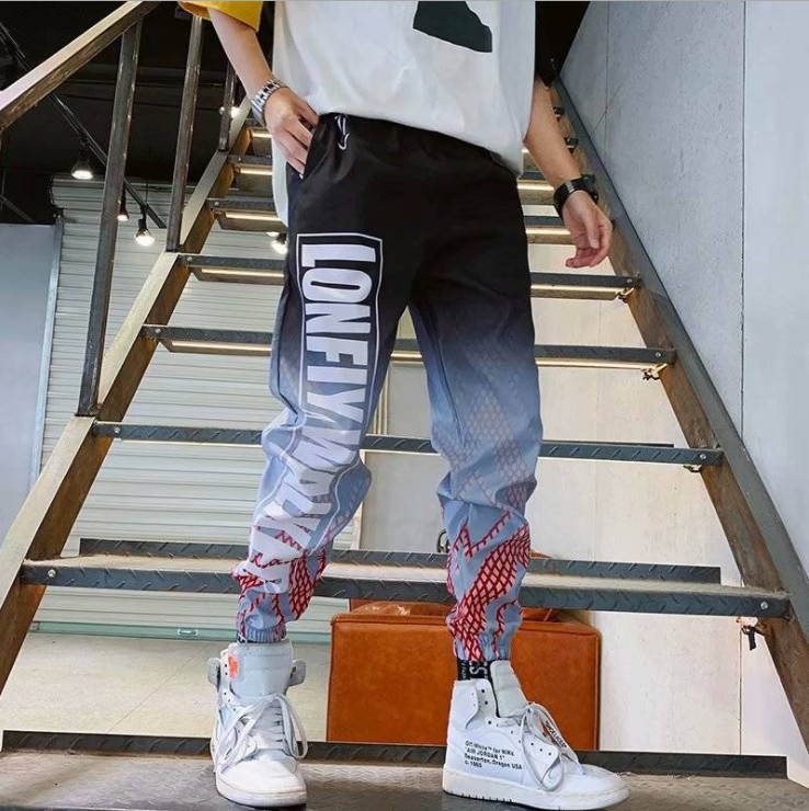 Streetwear Hip hop Joggers Pants Men Loose Harem Pants Ankle Length Trousers Sport Casual Sweatpants White Techwear - 2bazar4