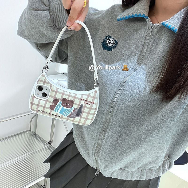 Fashion Handbag In Autumn And Winter Is Suitable For 13 Apple 14ProMax13 Apple 14ProMax Phone Case iPhone12Protective Case texture: soft glueStyle: all inclusive