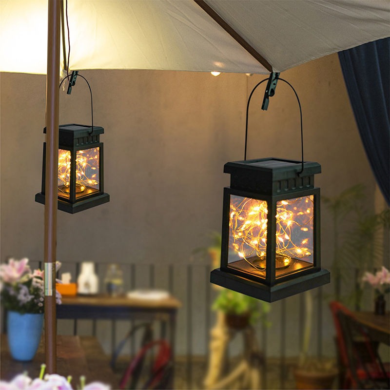 Solar Retro Palace Lamp Atmosphere Landscape Garden Outdoor Waterproof Wall Hanging Courtyard Star Candle Wind Lamp eprolo