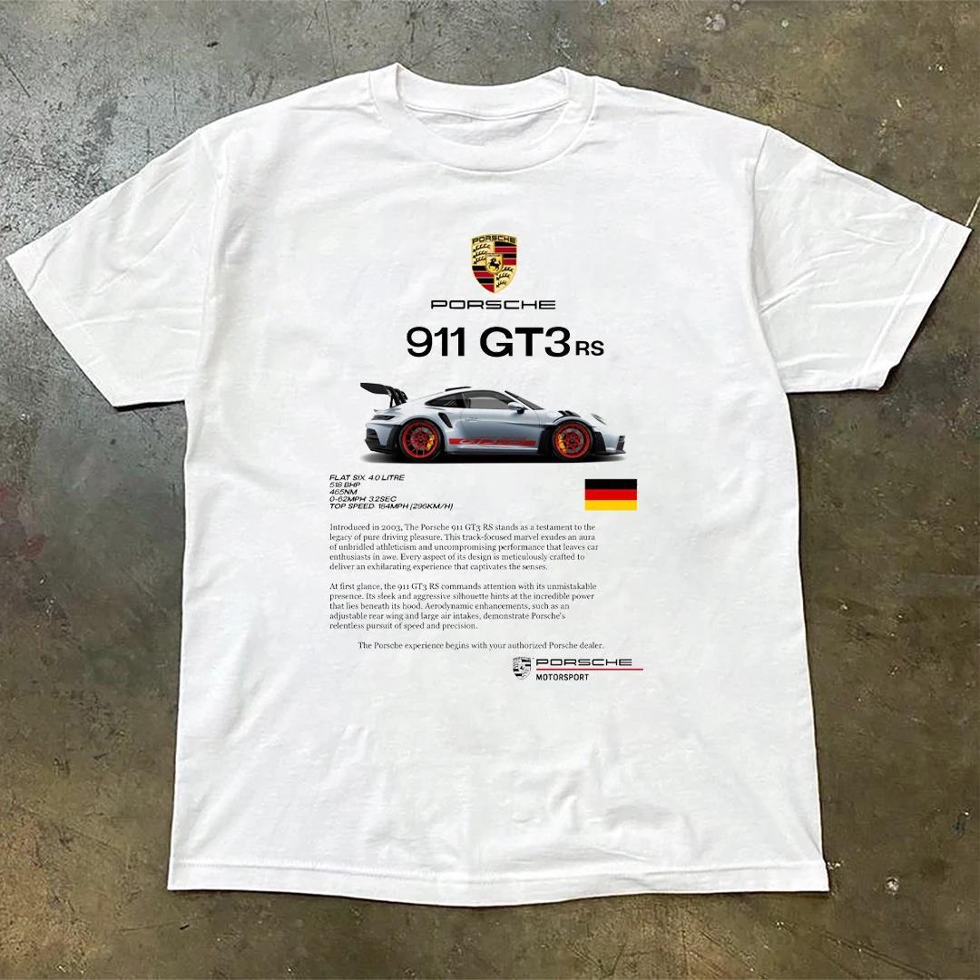New 911 Racing T-shirt GT Racing Team Uniform Tops Men Drive