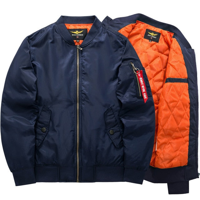 Ma1 Thick And Thin Army Green Military Motorcycle Ma-1 aviator Pilot Air Men Bomber Jacket - 2bazar4