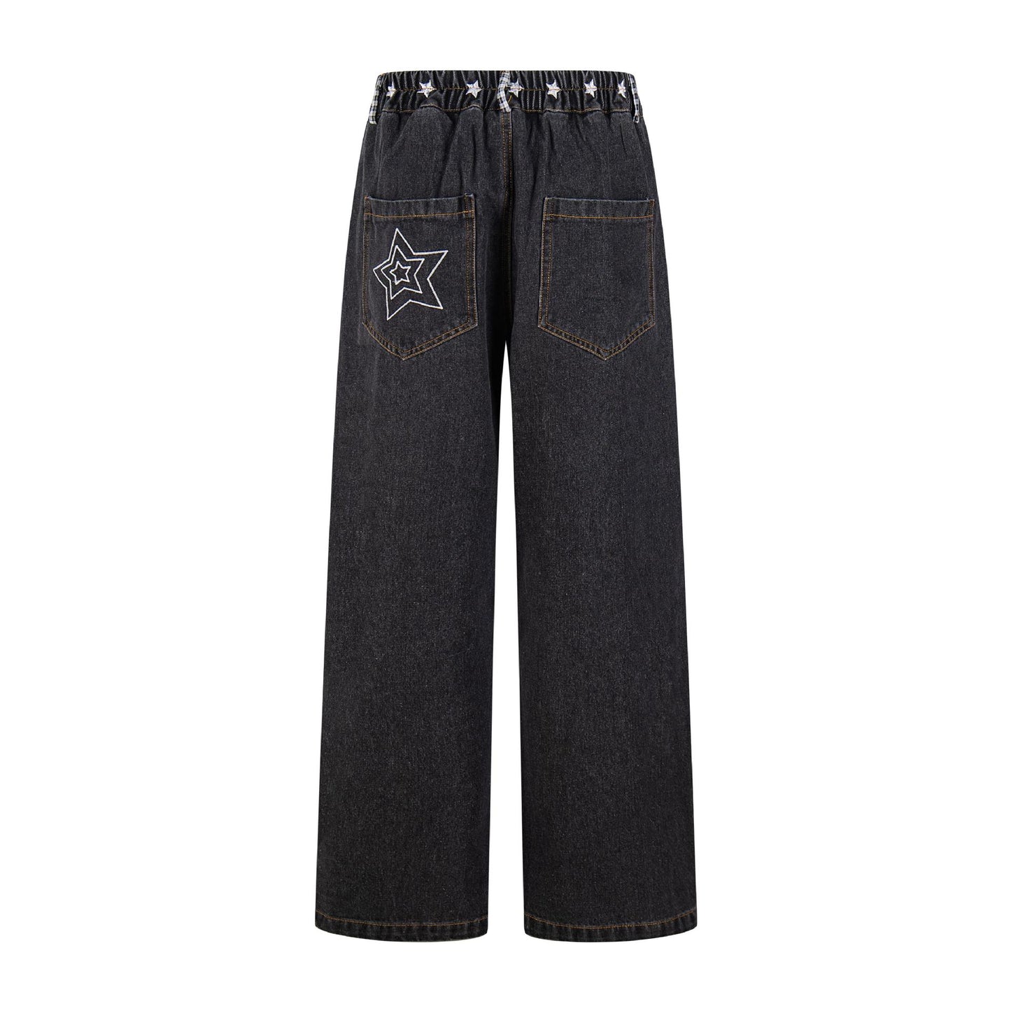 Star Dog Embroidered Jeans