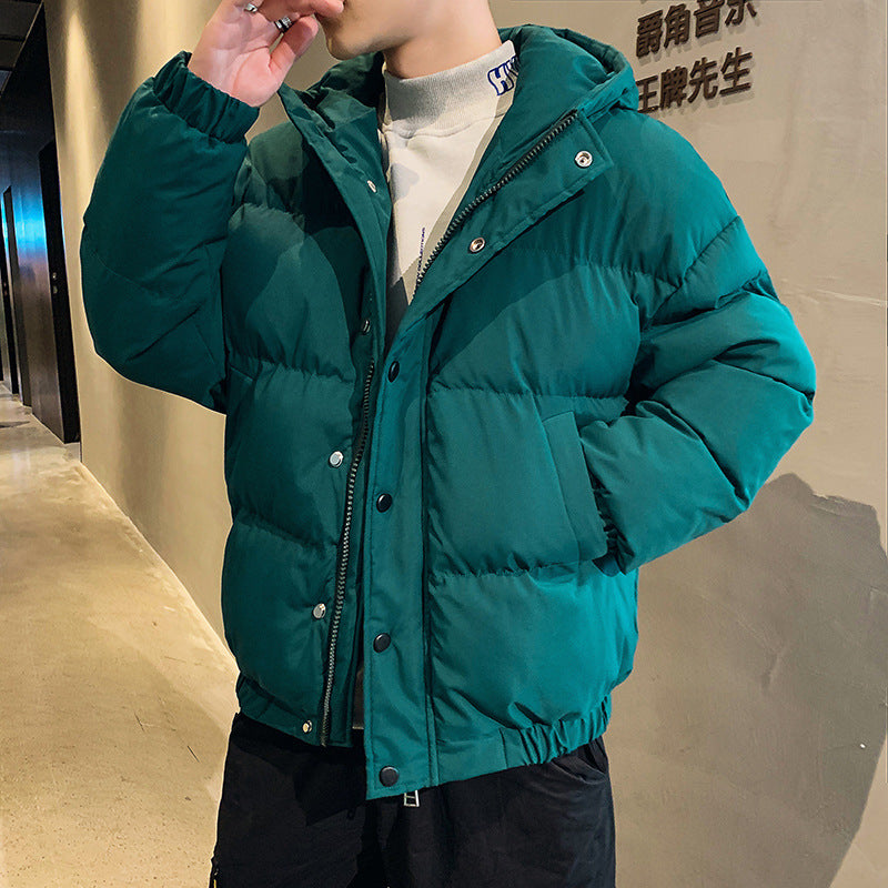 Men's Casual Thickened Hooded Quilted Long Sleeve Loose Cotton Puffer Jacket - product image 3