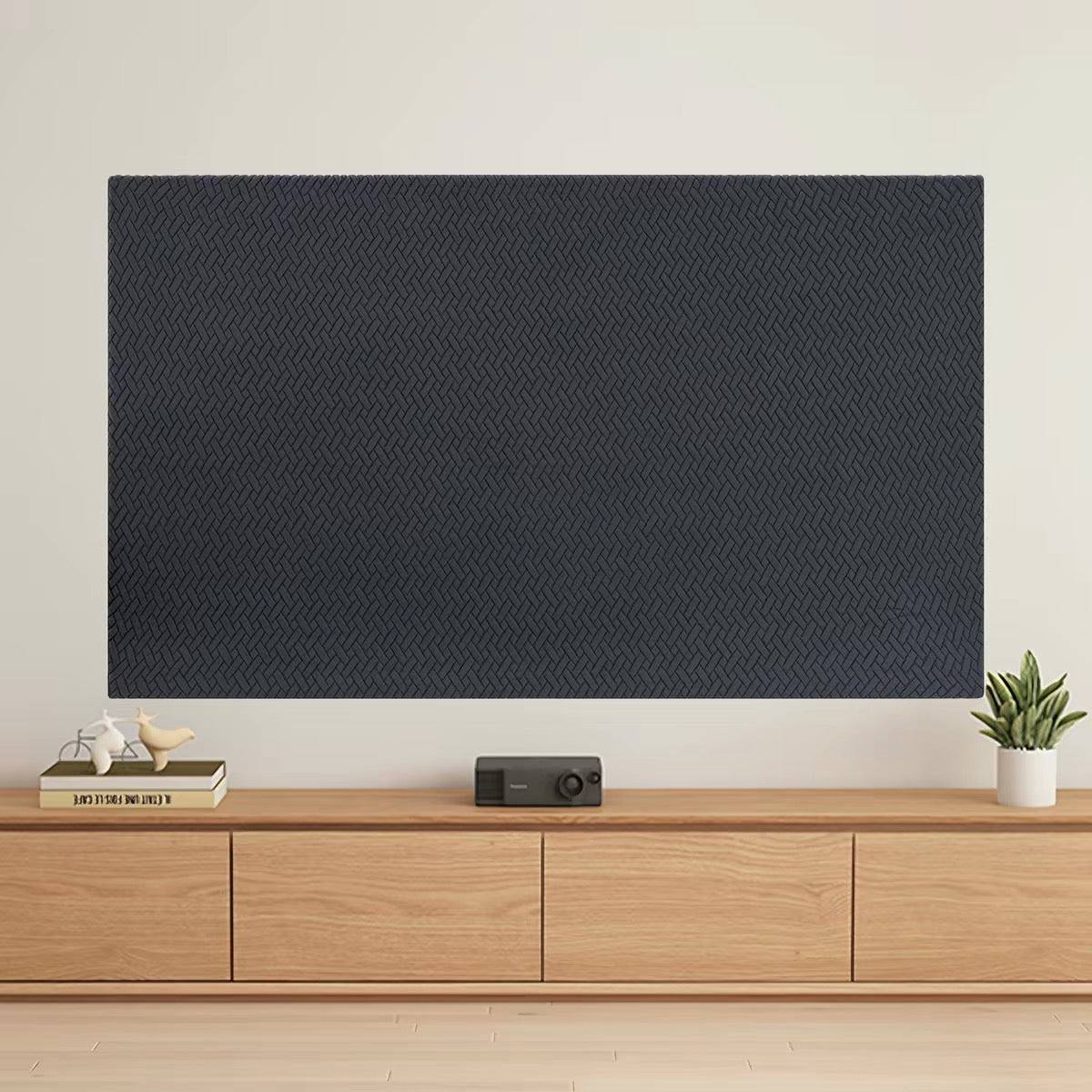 Fabric TV Dust Cover for Wall-Mounted TVs – 100-inch