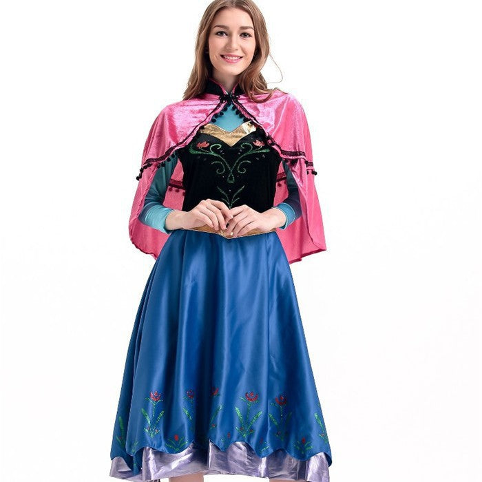 Halloween Frozen Anna Elsa Princess Adult Dress Costume Halloween Princess Clothing