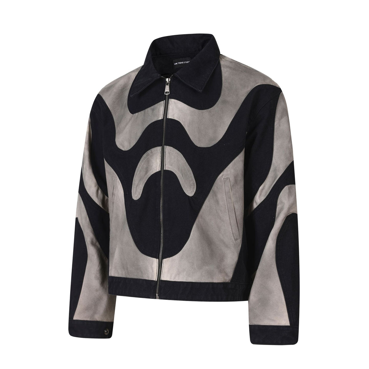 Men's Colour-Block Cargo Jacket – Relaxed Fit
