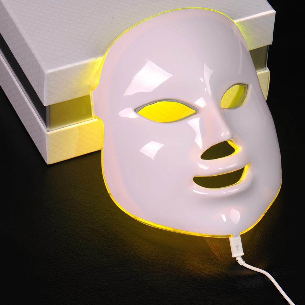 7 Colors Light Photon LED Electric Facial Mask Therapy beauty salon Anti-Aging Wrinkle Removal Skin PDT Skin Rejuvenation Device - 2bazar4
