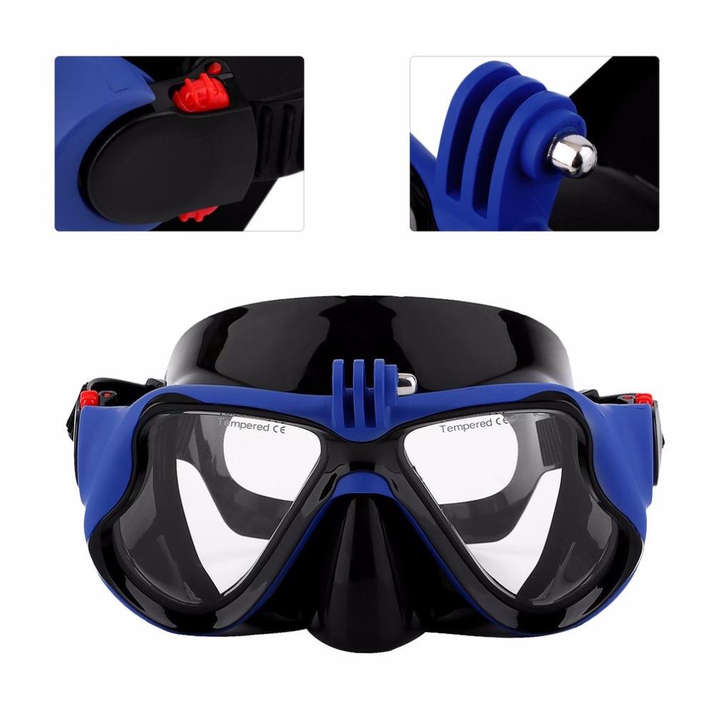 Underwater Camera Diving Mask Scuba Snorkel Swimming Goggles for GoPro Xiaomi SJCAM Sports Camera