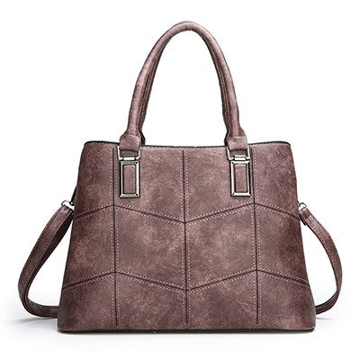 3 Sets High Quality PU Leather Women Handbags Luxury Brands Tote Bag+Ladies Shoulder Messenger crossbody bag+Clutch Feminina Sac - 2bazar4