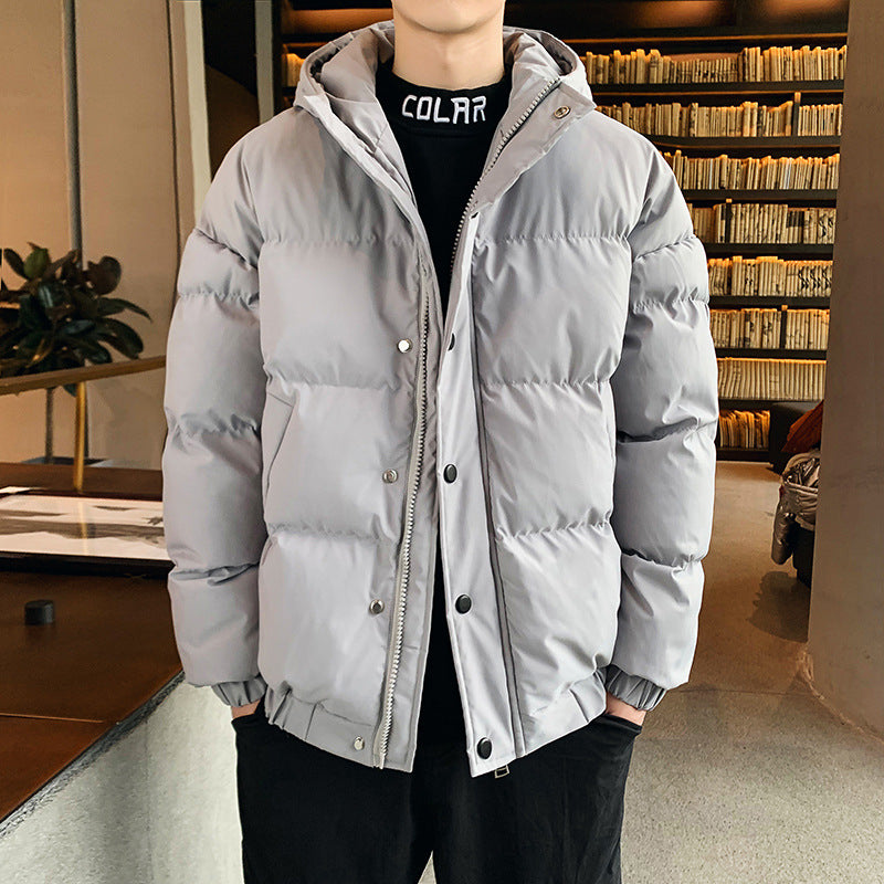 Men's Casual Thickened Hooded Quilted Long Sleeve Loose Cotton Puffer Jacket - product image 5