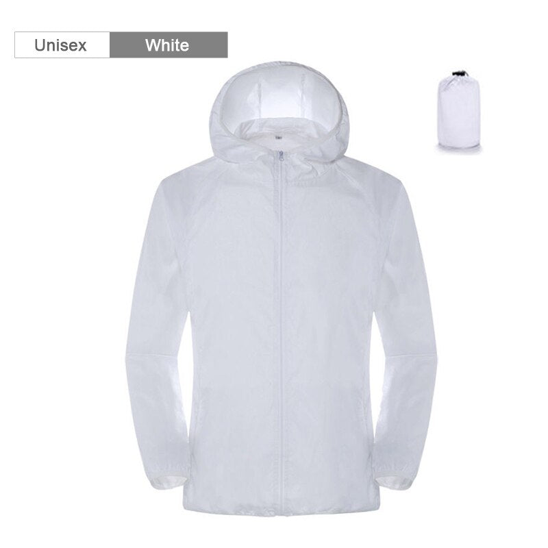 Camping Rain Jacket Men Women Waterproof Sun Protection Clothing Fishing Hunting Clothes Quick Dry Skin Windbreaker With Pocket - 2bazar4