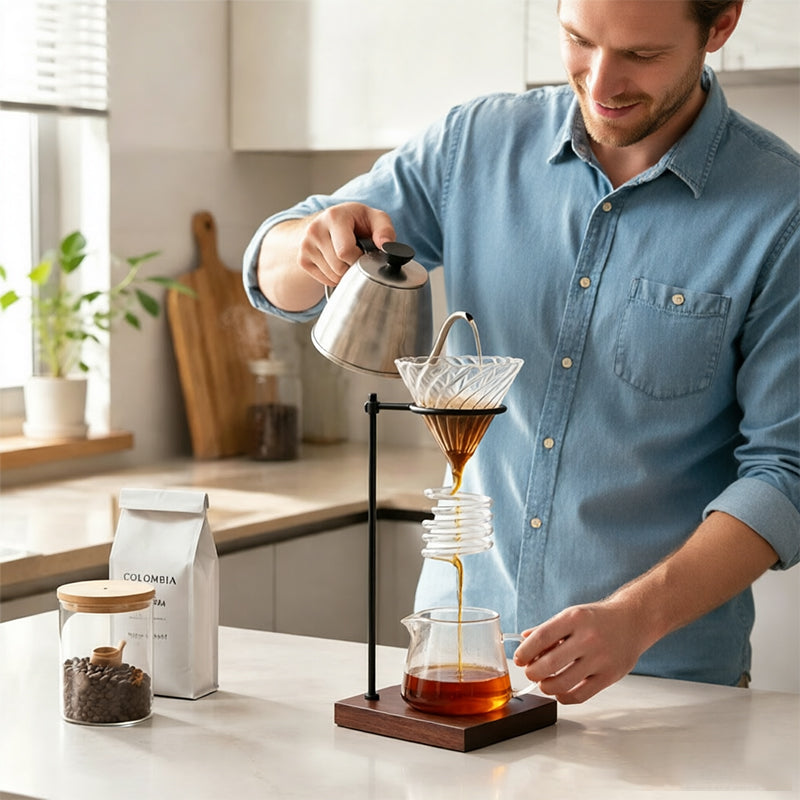 Spiral Pour-Over Coffee Dripper Stand