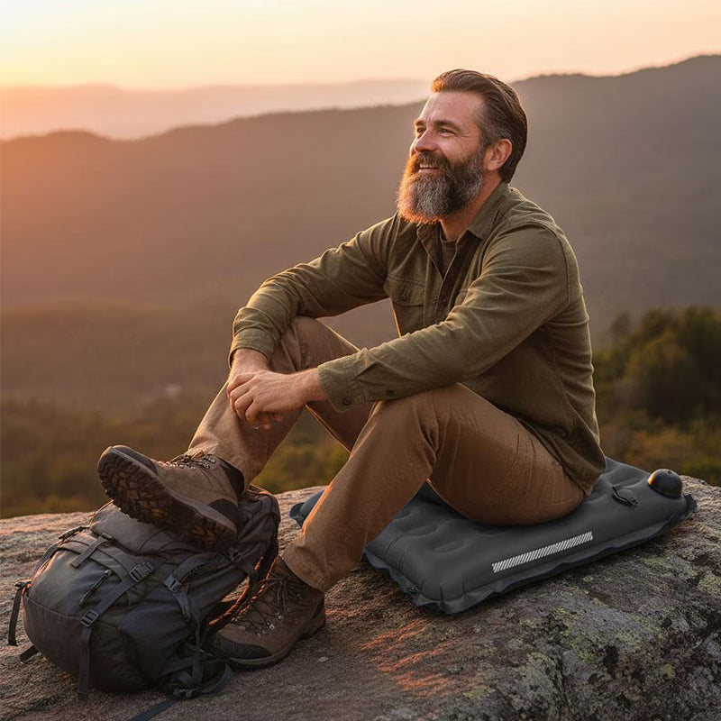 Self-Inflating Camping Seat Cushion – Waterproof & Foldable