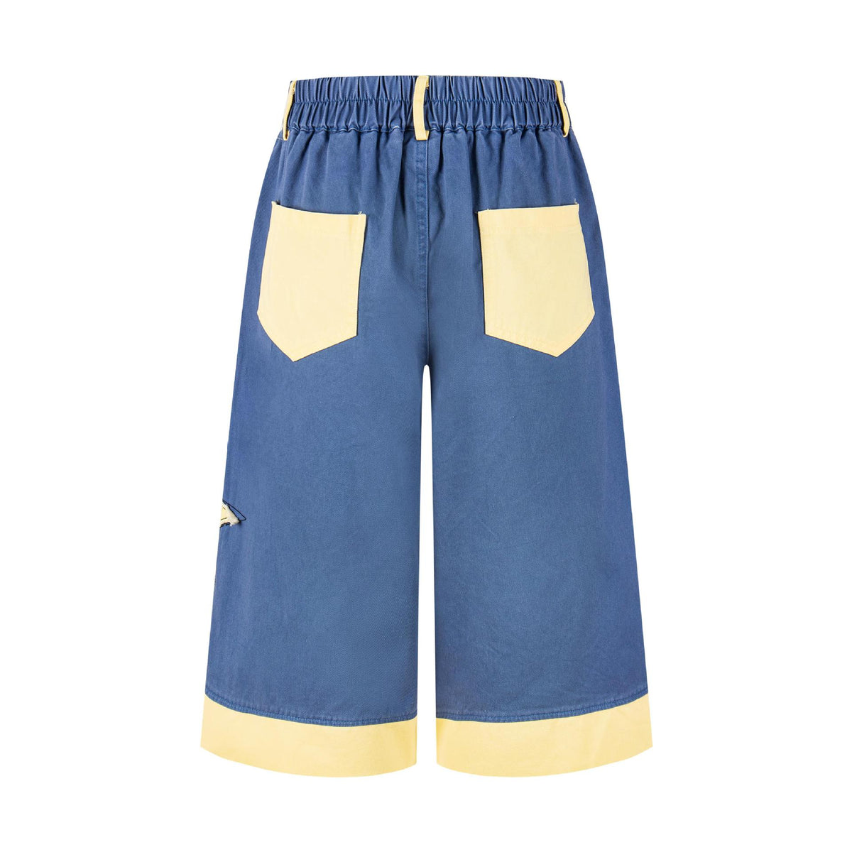 Cartoon patchwork embroidered jeans