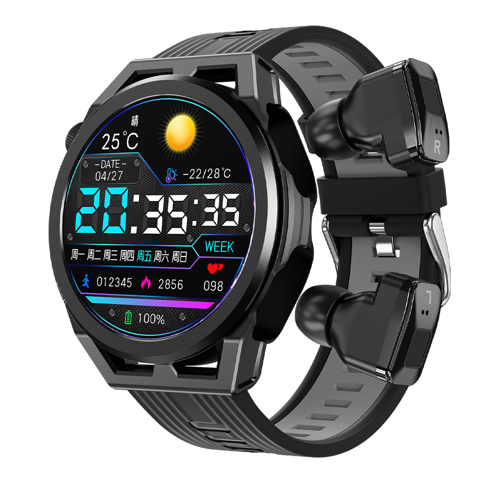 N18 smart watch TWS two in one Bluetooth local playback NFC heart rate and blood pressure health monitoring - 2bazar4